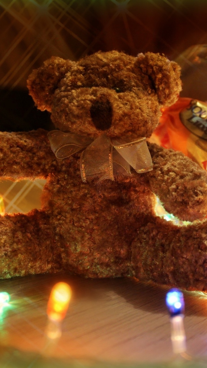 Toy, Teddy Bear, New Year, Christmas Day, Bear. Wallpaper in 720x1280 Resolution