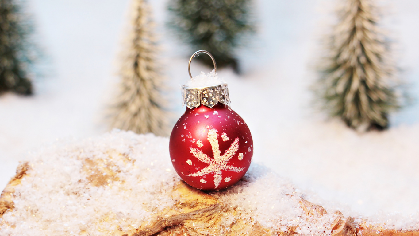 El Día De Navidad, Adorno de Navidad, Decoración de la Navidad, Invierno, Nochevieja. Wallpaper in 1366x768 Resolution