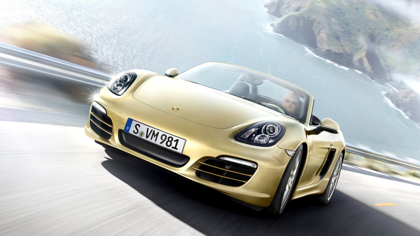 Yellow Mercedes Benz Coupe on Road During Daytime. Wallpaper in 1366x768 Resolution