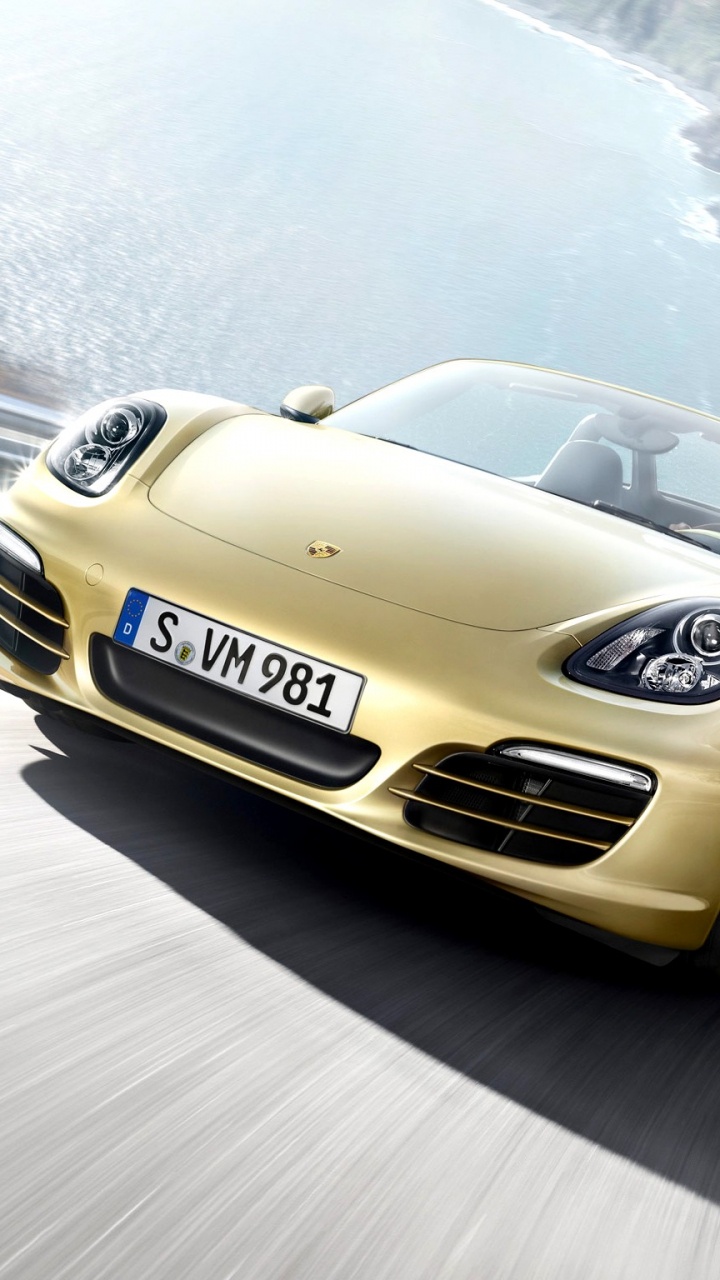 Yellow Mercedes Benz Coupe on Road During Daytime. Wallpaper in 720x1280 Resolution