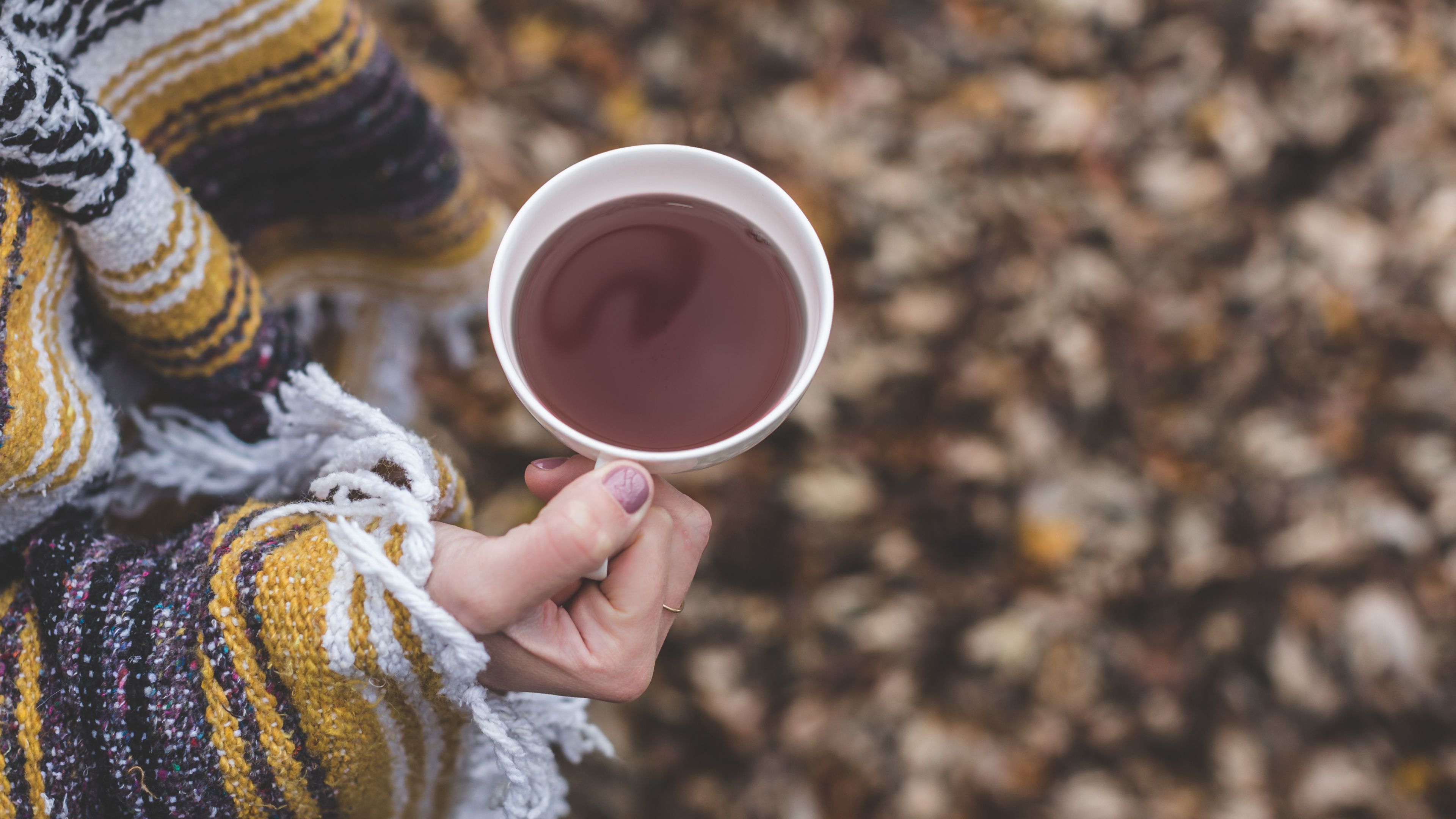 Person Holding White Ceramic Mug With Brown Liquid. Wallpaper in 3840x2160 Resolution