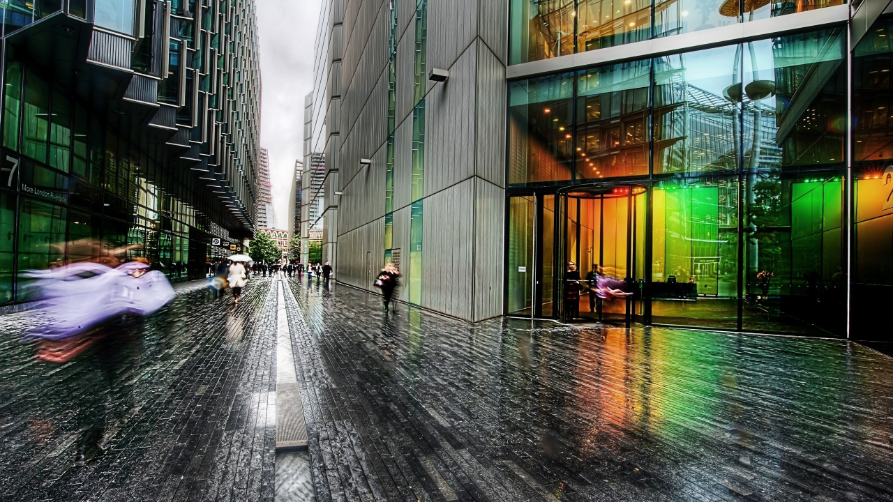 People Walking on Street During Daytime. Wallpaper in 1280x720 Resolution