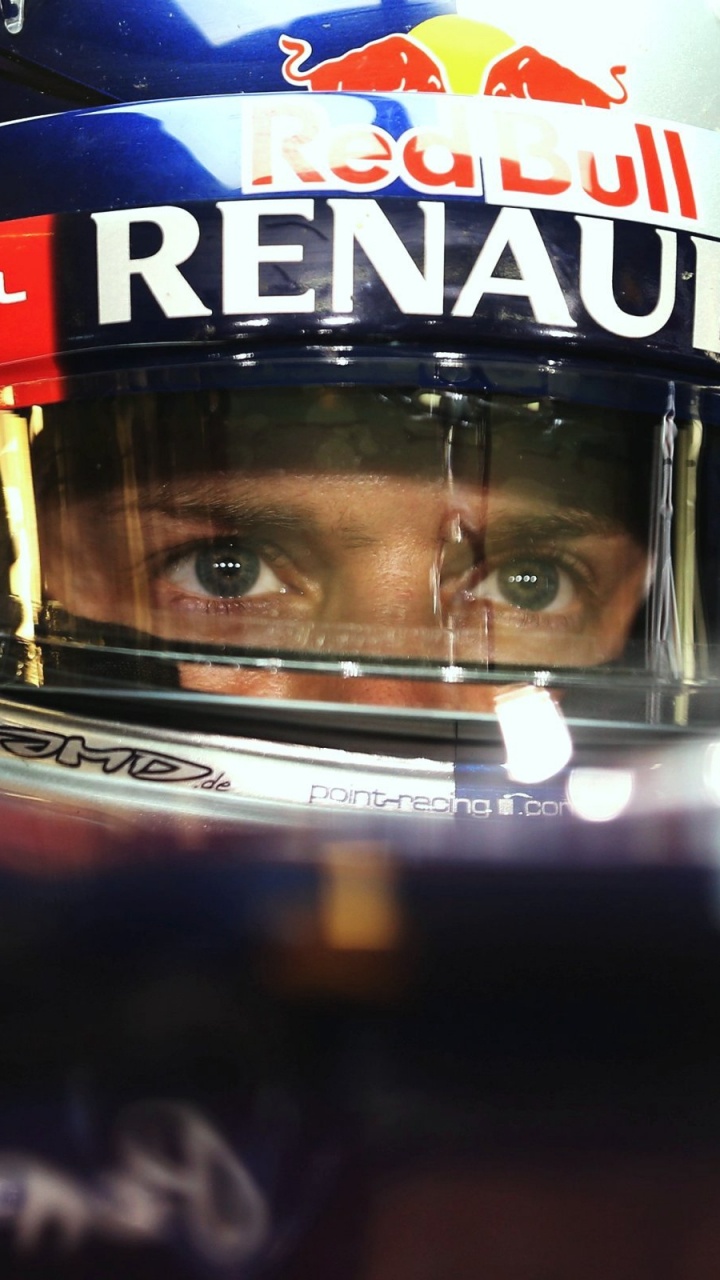 Formula 1, Red Bull Racing, Auto Racing, Race of Champions, Helmet. Wallpaper in 720x1280 Resolution