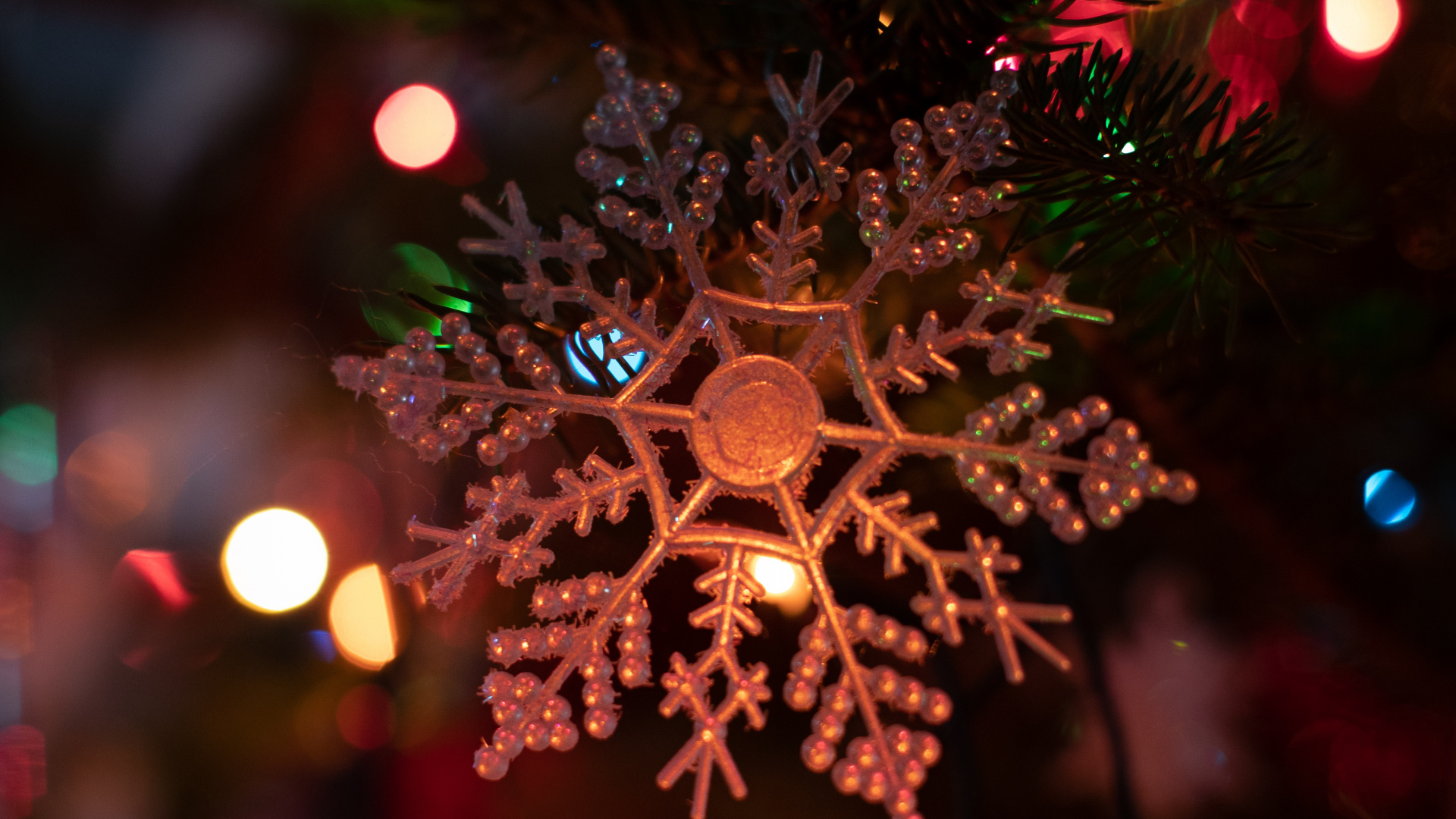 Les Lumières de Noël, Le Jour De Noël, Ornement de Noël, Éclairage, Ornement. Wallpaper in 1920x1080 Resolution