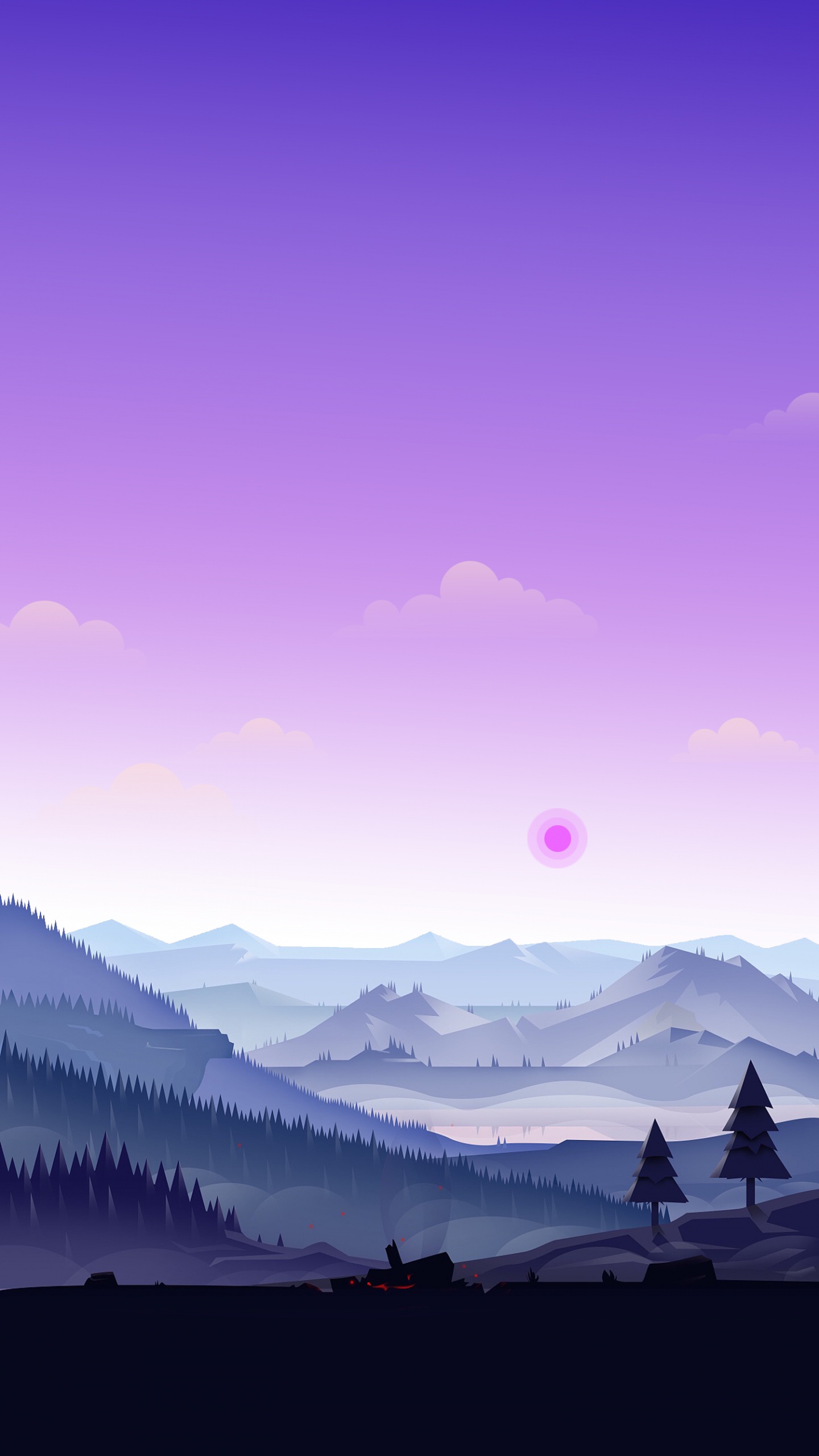 Idea, Arte, no es Mentira, Dibujo, Montaña. Wallpaper in 1440x2560 Resolution