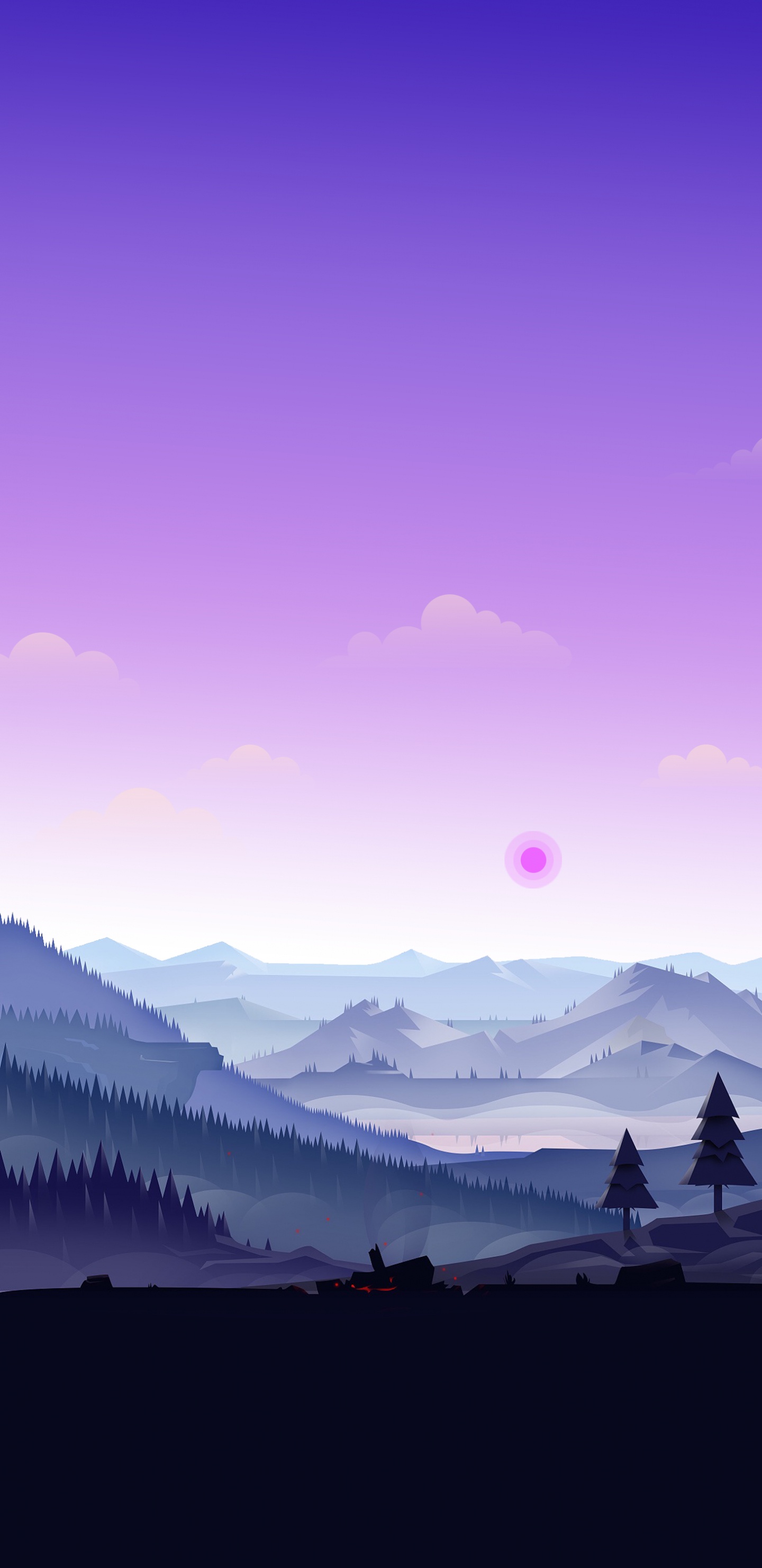 想法, 艺术, 绘画, 气氛, 自然景观 壁纸 1440x2960 允许