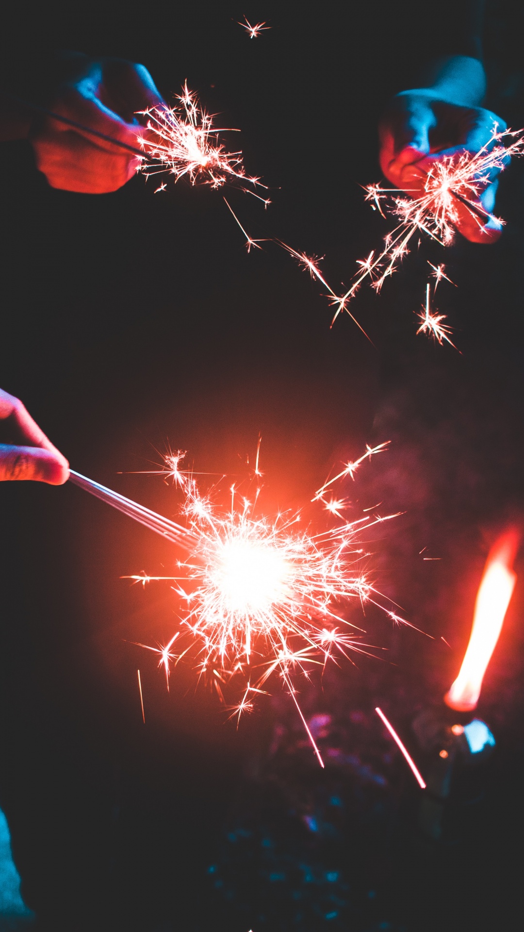 Fireworks, Sparkler, Independence Day, Light, Event. Wallpaper in 1080x1920 Resolution