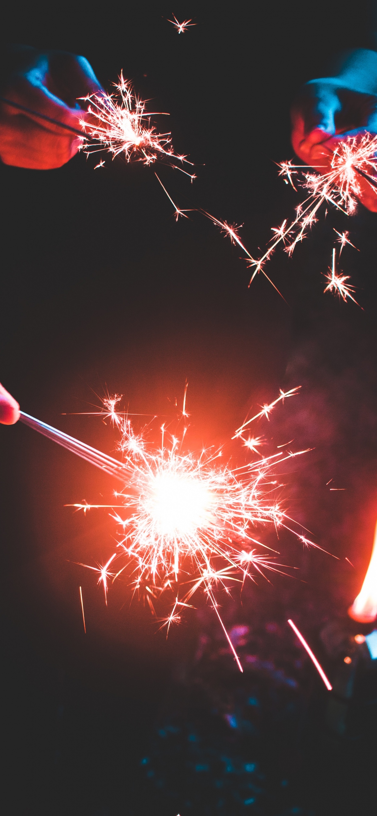 Fireworks, Sparkler, Independence Day, Light, Event. Wallpaper in 1242x2688 Resolution