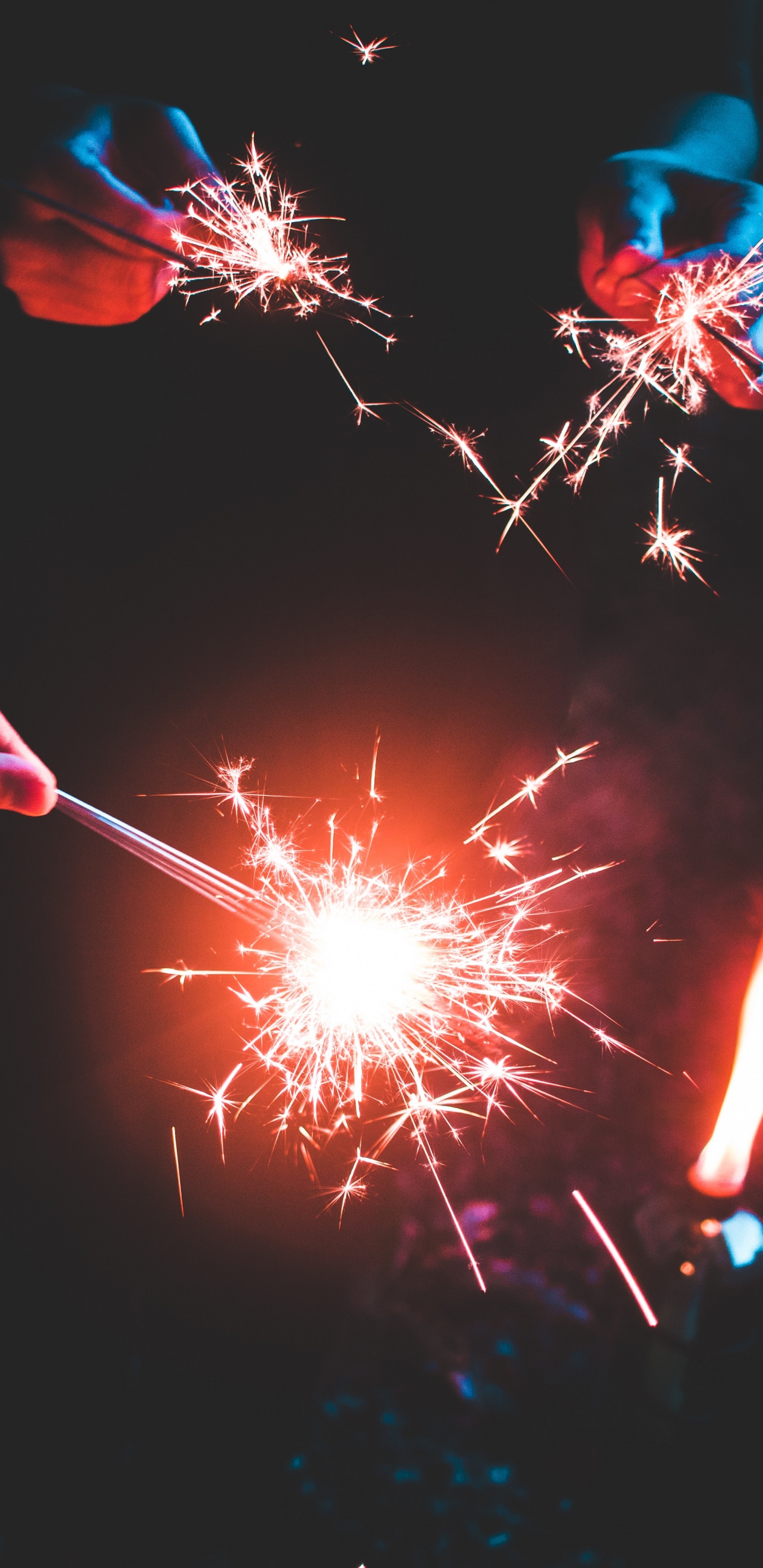 Fireworks, Sparkler, Independence Day, Light, Event. Wallpaper in 1440x2960 Resolution