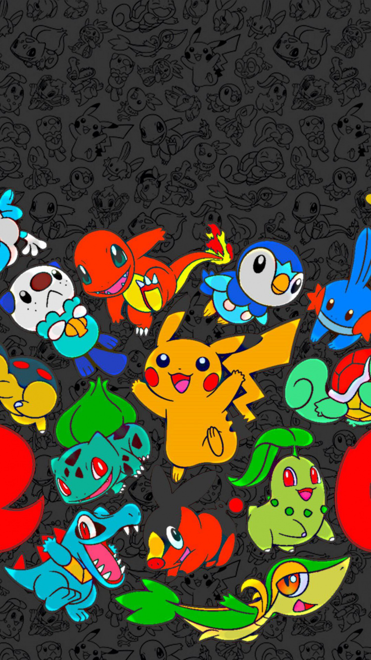 Anime, Pikachu, Pokemon Go, Android, Kunst. Wallpaper in 750x1334 Resolution