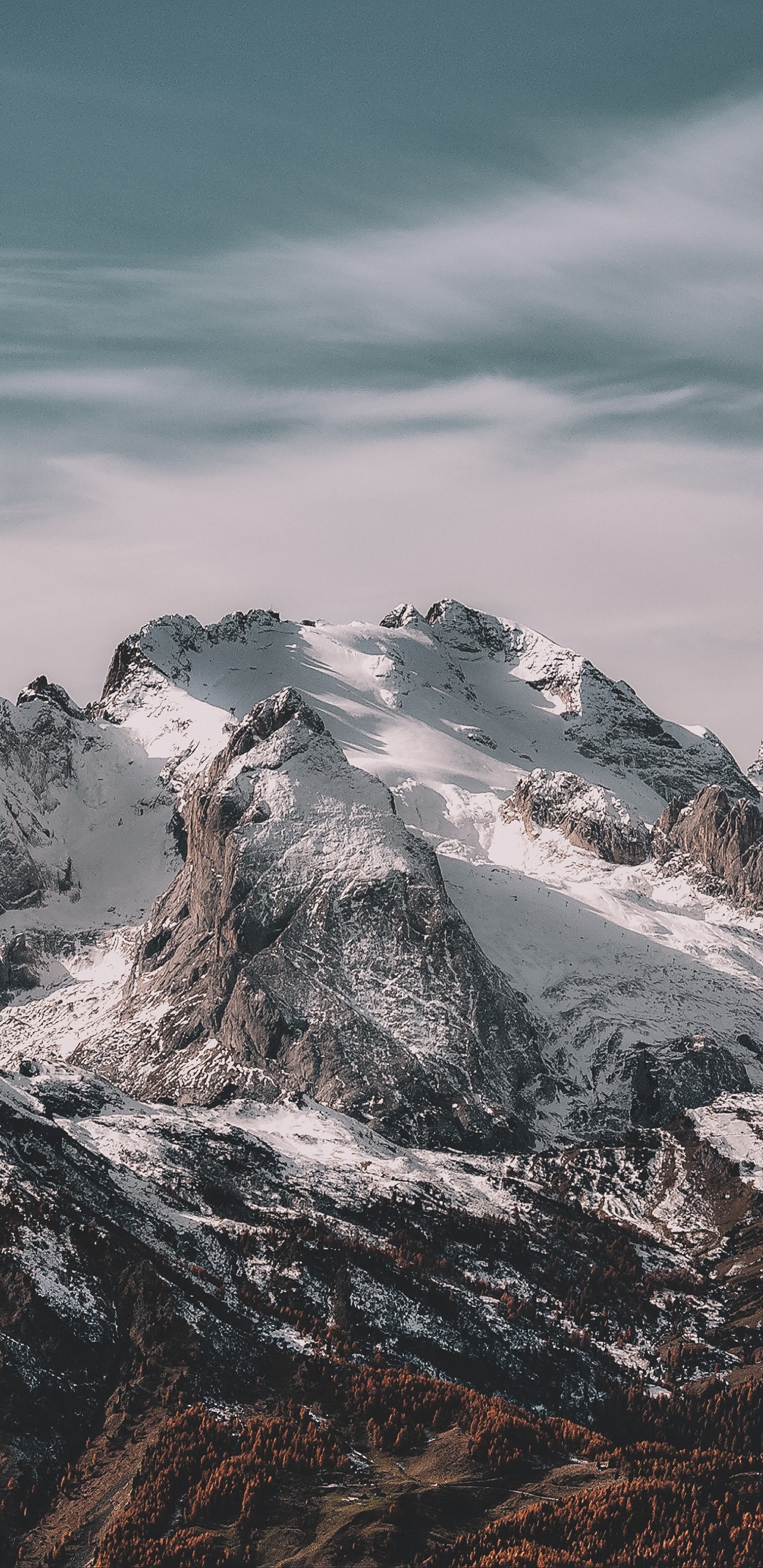 Cloud, Schnee, Hochland, Piste, Naturlandschaft. Wallpaper in 1440x2960 Resolution