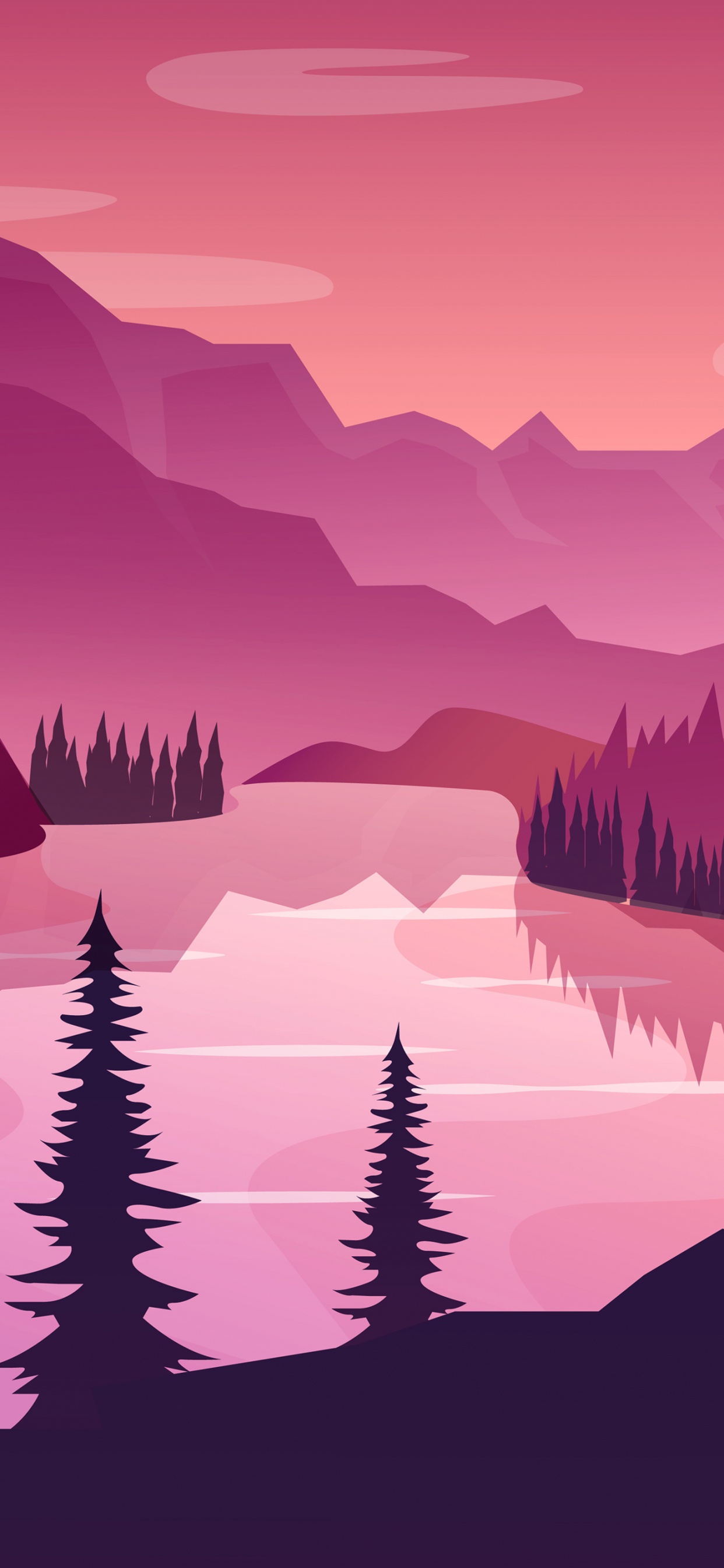 Paisaje Mínimo, el Minimalismo, la Pintura de Paisaje, Arte, Luz. Wallpaper in 1242x2688 Resolution