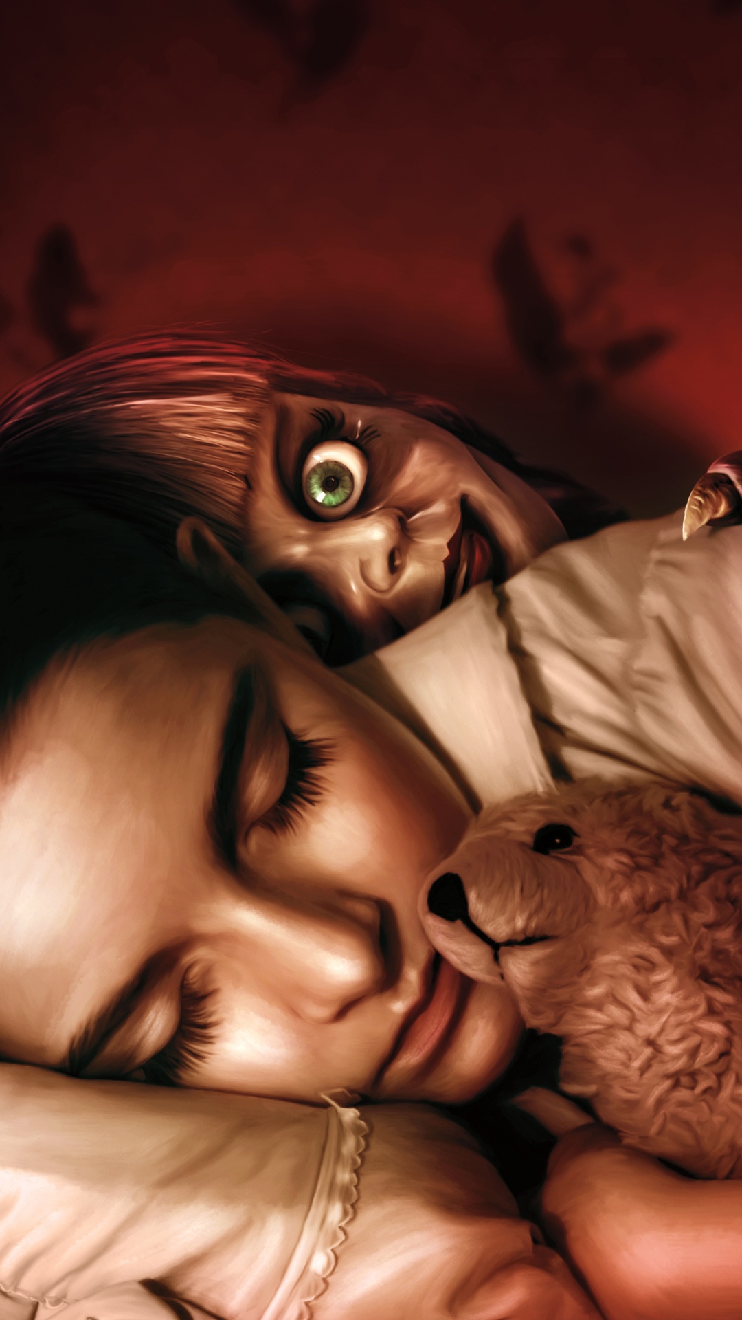 Person Lying on Bed Covered With Blanket. Wallpaper in 1080x1920 Resolution