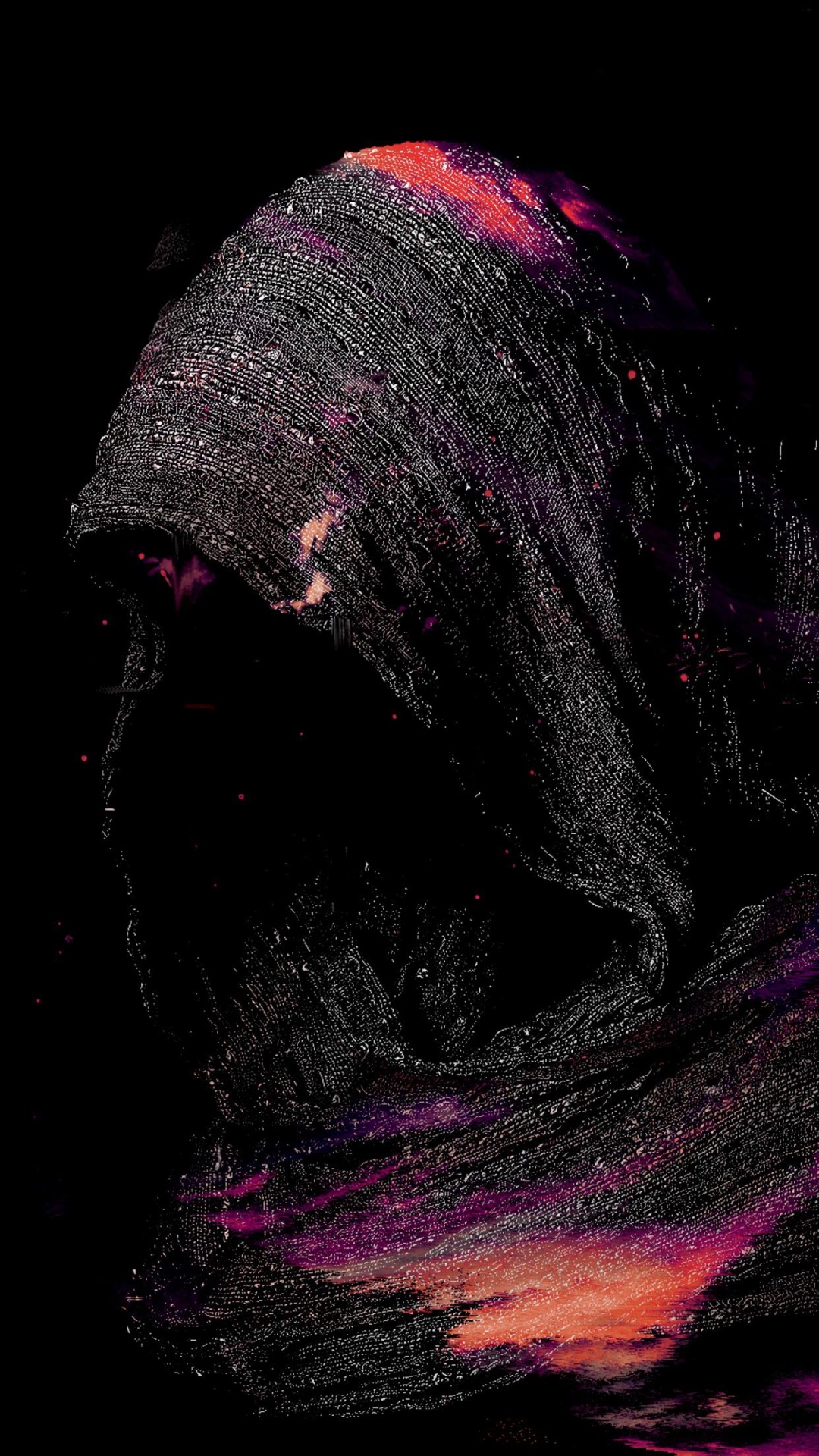 Kunst, Abstrakte Kunst, Digitale Kunst, Auge, Purpur. Wallpaper in 1080x1920 Resolution