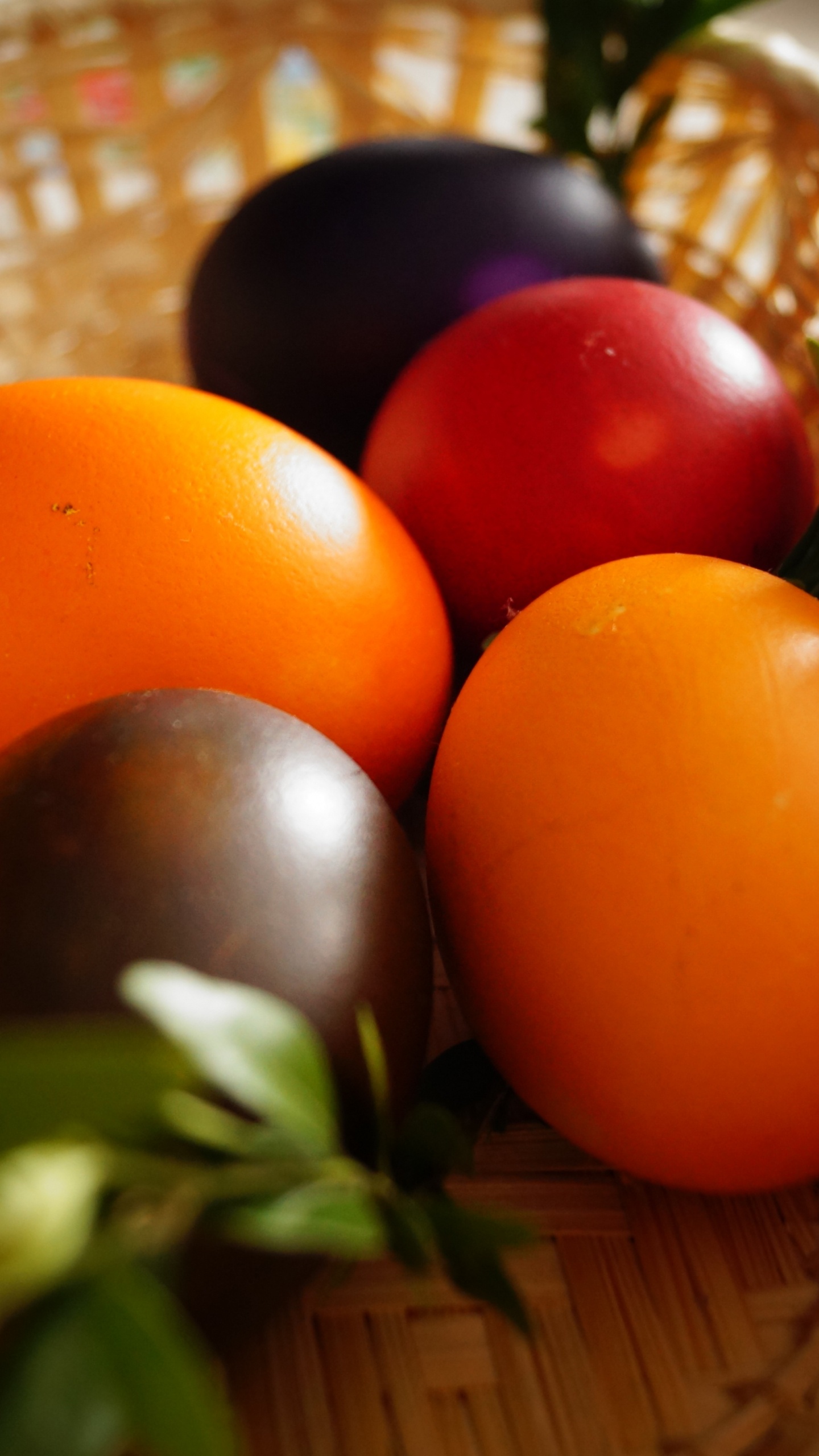 Easter Egg, Easter Basket, Food, Egg, Ingredient. Wallpaper in 1440x2560 Resolution