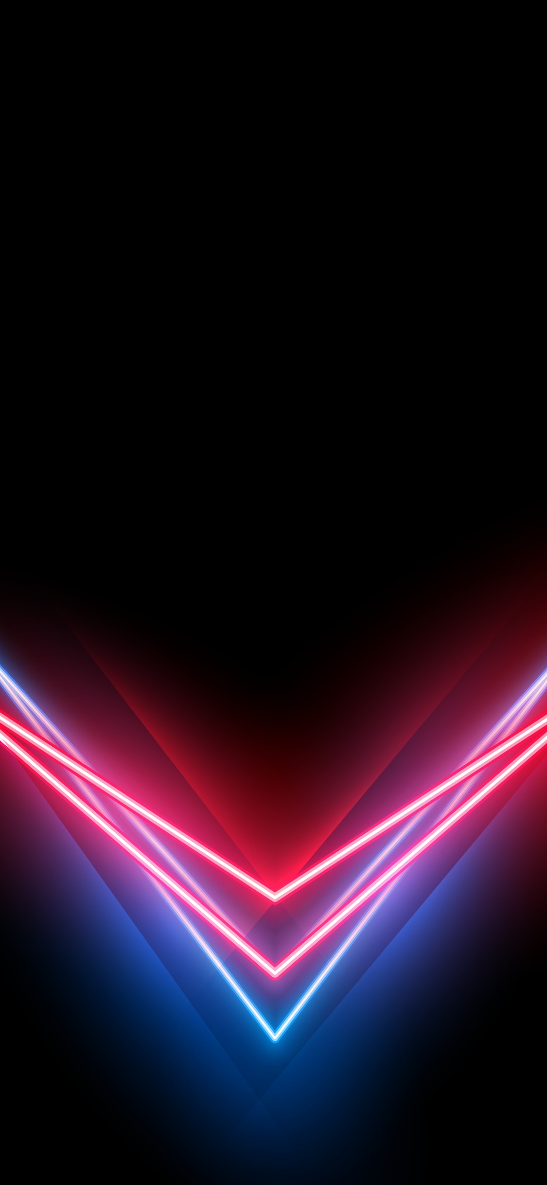 Néon, Amoled, Red, Ligne, Lumière. Wallpaper in 1125x2436 Resolution