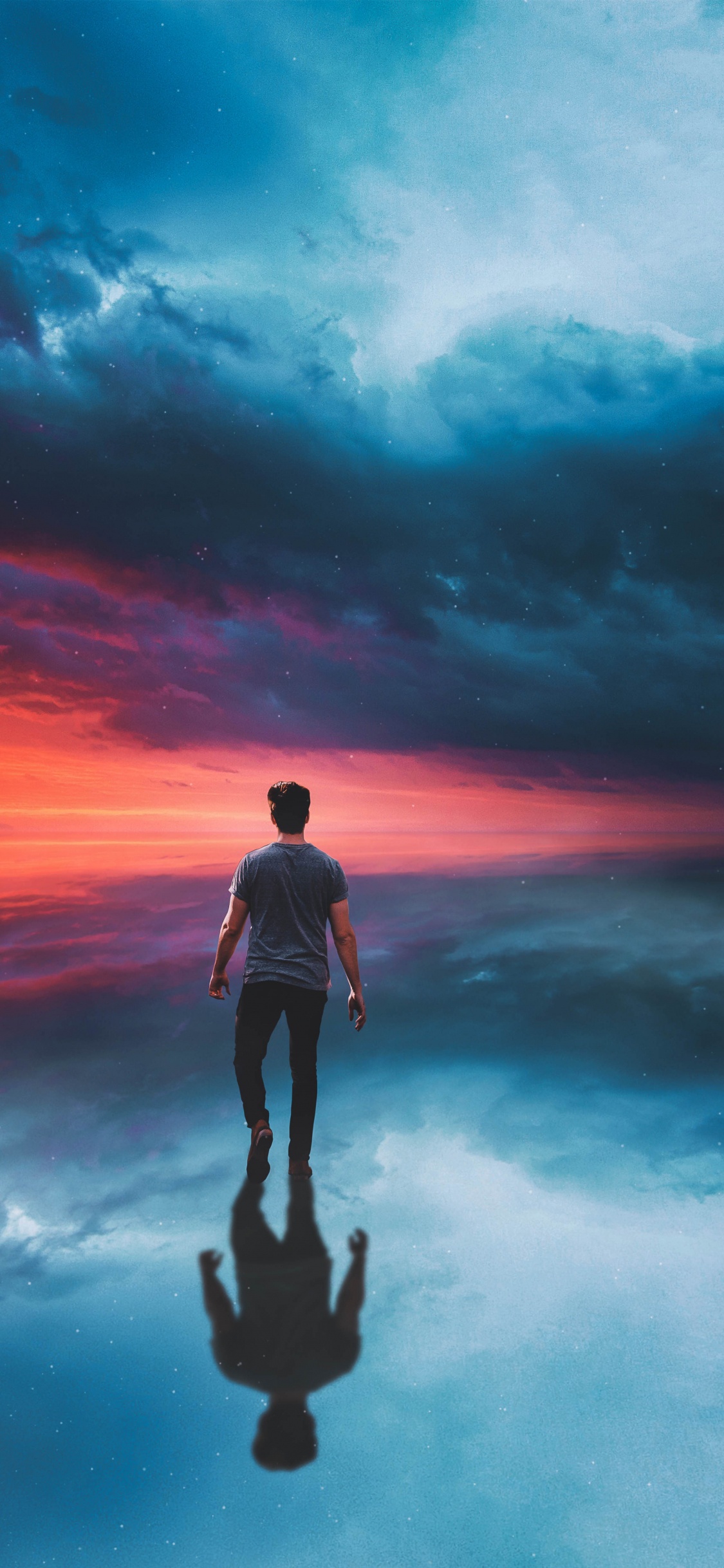 Cloud, People in Nature, Water, Gesture, Body of Water. Wallpaper in 1125x2436 Resolution