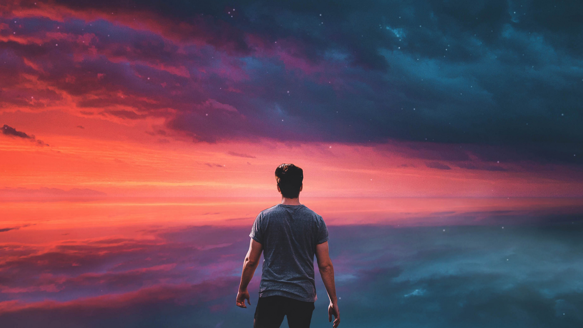 Cloud, People in Nature, Water, Gesture, Body of Water. Wallpaper in 1920x1080 Resolution