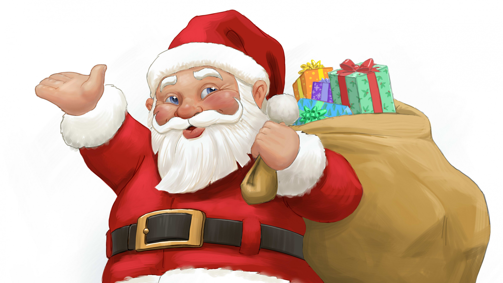 Santa Claus, Christmas Day, Santa Claus Parade, Christmas, Lap. Wallpaper in 1920x1080 Resolution