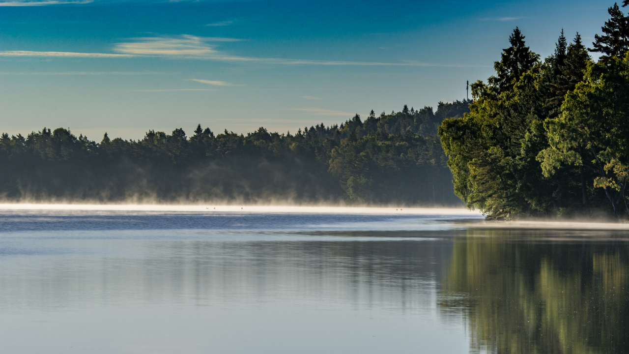 Natural Landscape, Nature, Reflection, Water Resources, Blue. Wallpaper in 1280x720 Resolution