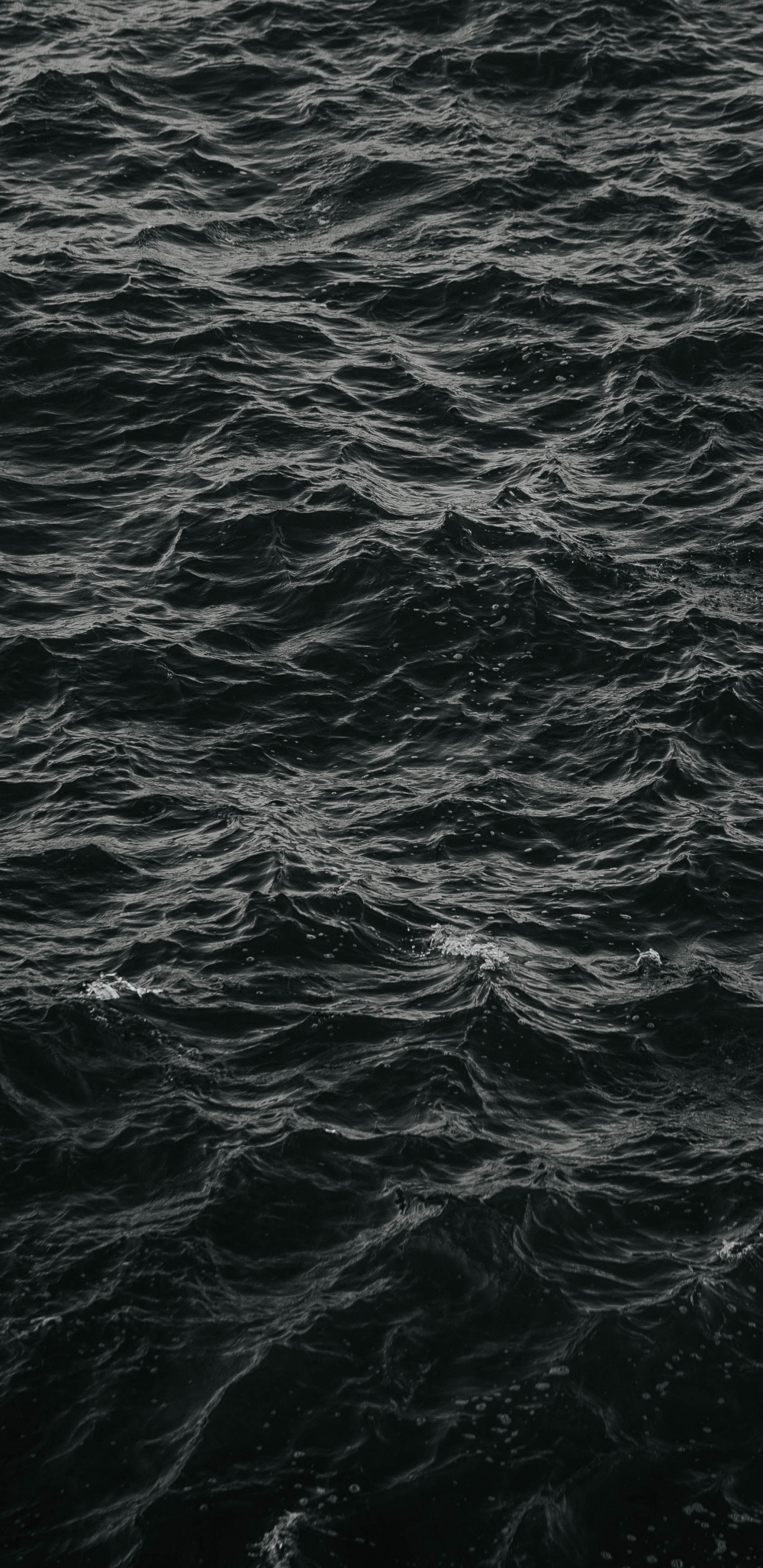 Water, Black, Sea, Atmosphere, Pattern. Wallpaper in 1440x2960 Resolution