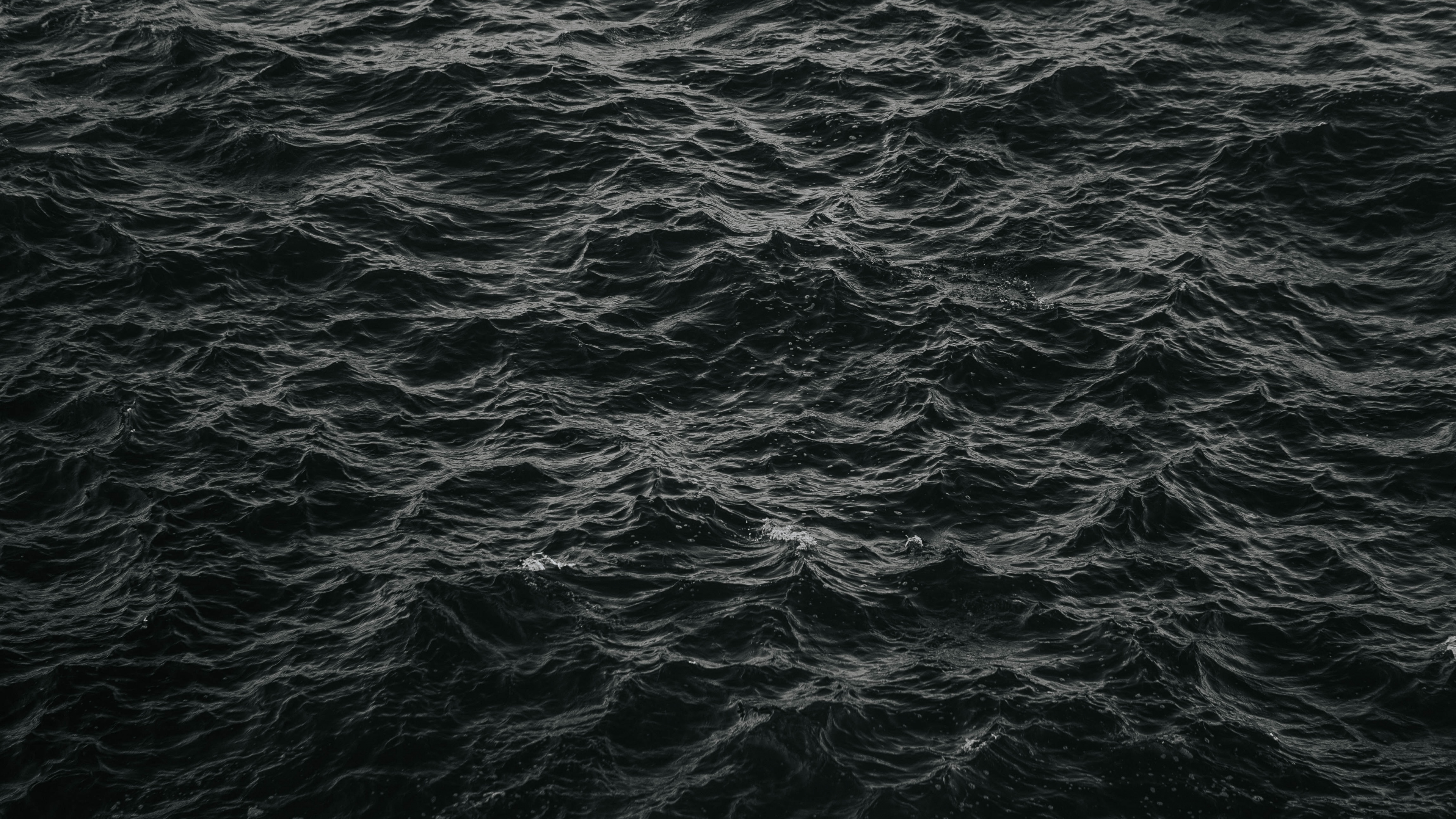 Water, Black, Sea, Atmosphere, Pattern. Wallpaper in 3840x2160 Resolution