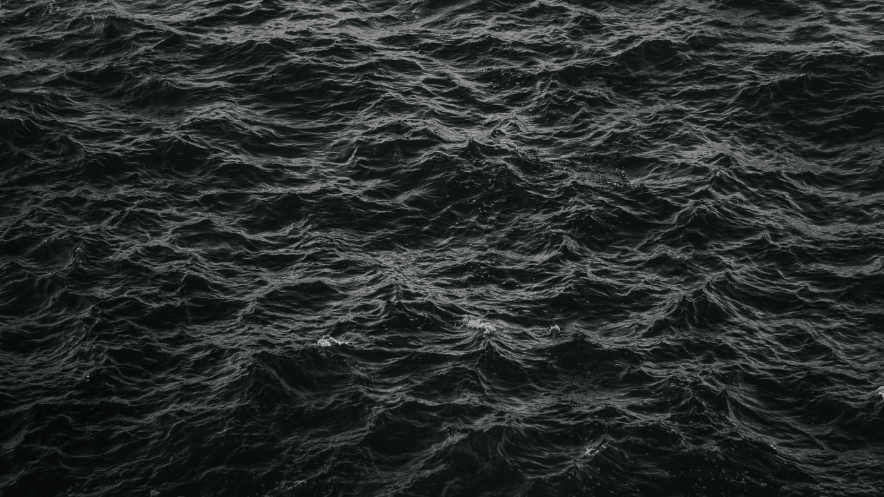 Eau, Noir, Mer, Atmosphère, Obscurité. Wallpaper in 1280x720 Resolution