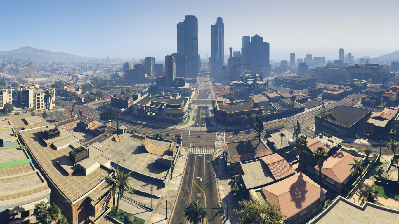 Urban Area, City, Cityscape, Metropolis, Skyline. Wallpaper in 1366x768 Resolution