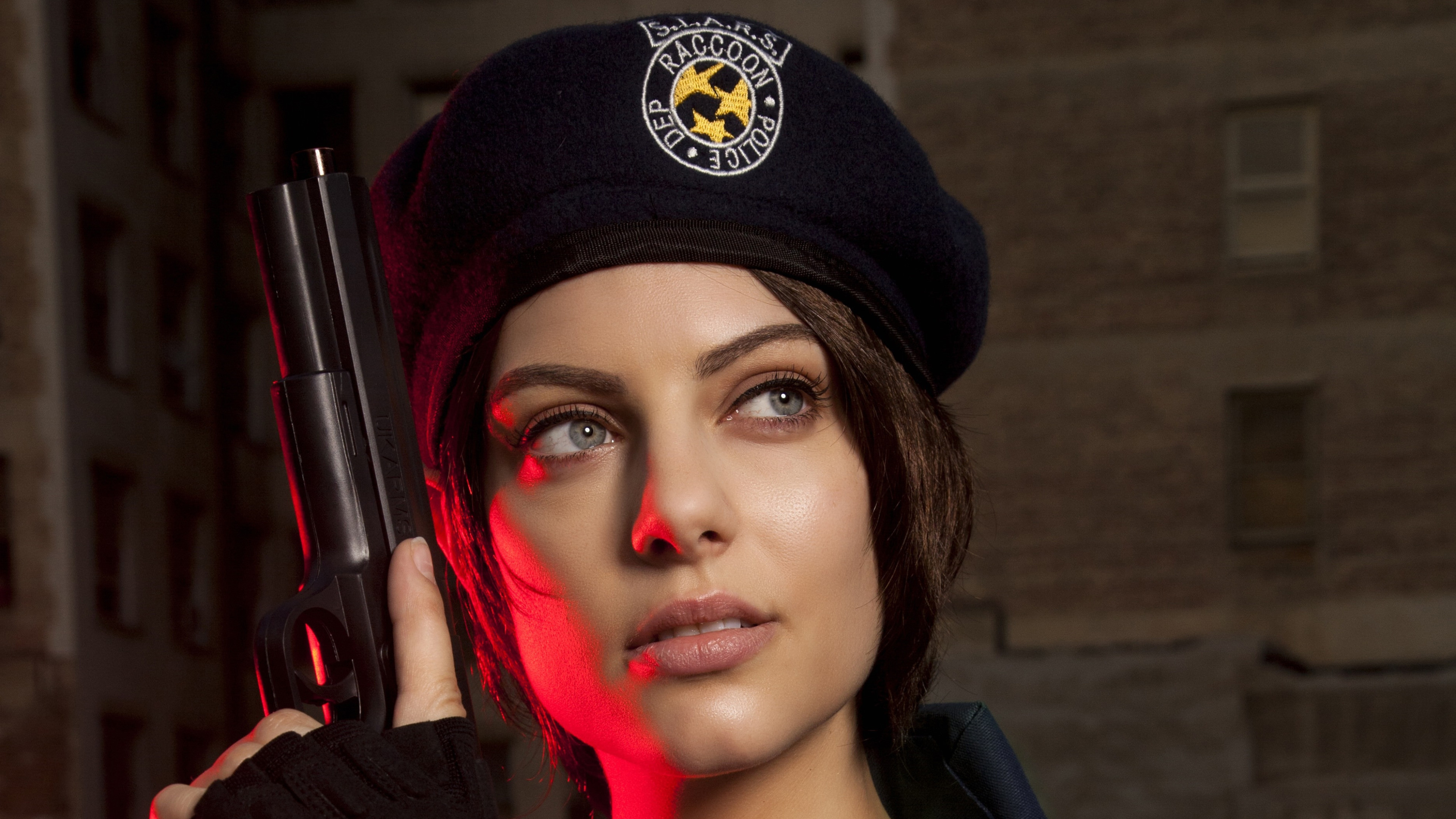 Julia Voth Als Jill Valentine, Julia Voth, Resident Evil 3, Jill Valentine, Chris Redfield. Wallpaper in 3840x2160 Resolution