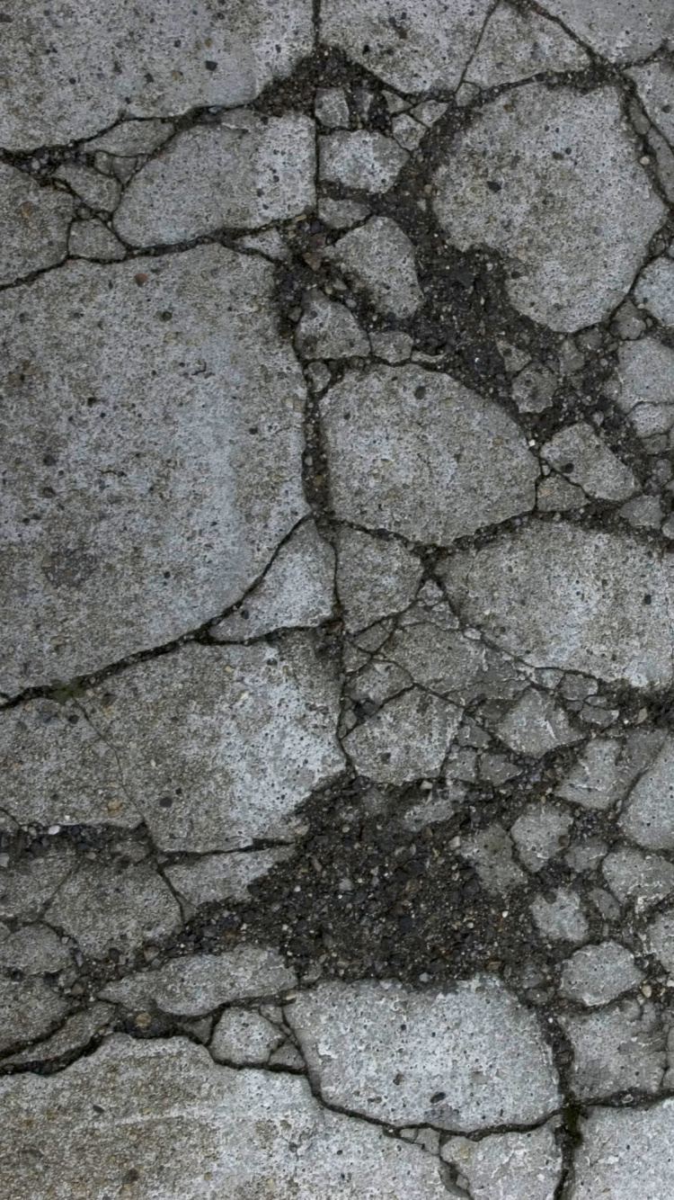 Gray and Black Concrete Floor. Wallpaper in 750x1334 Resolution