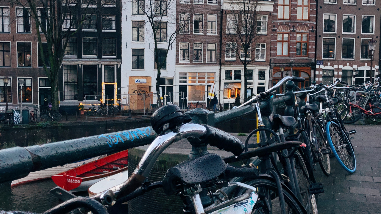 Amsterdam, Fahrradverleih, Hybrid Fahrrad, König, Radfahren. Wallpaper in 1280x720 Resolution