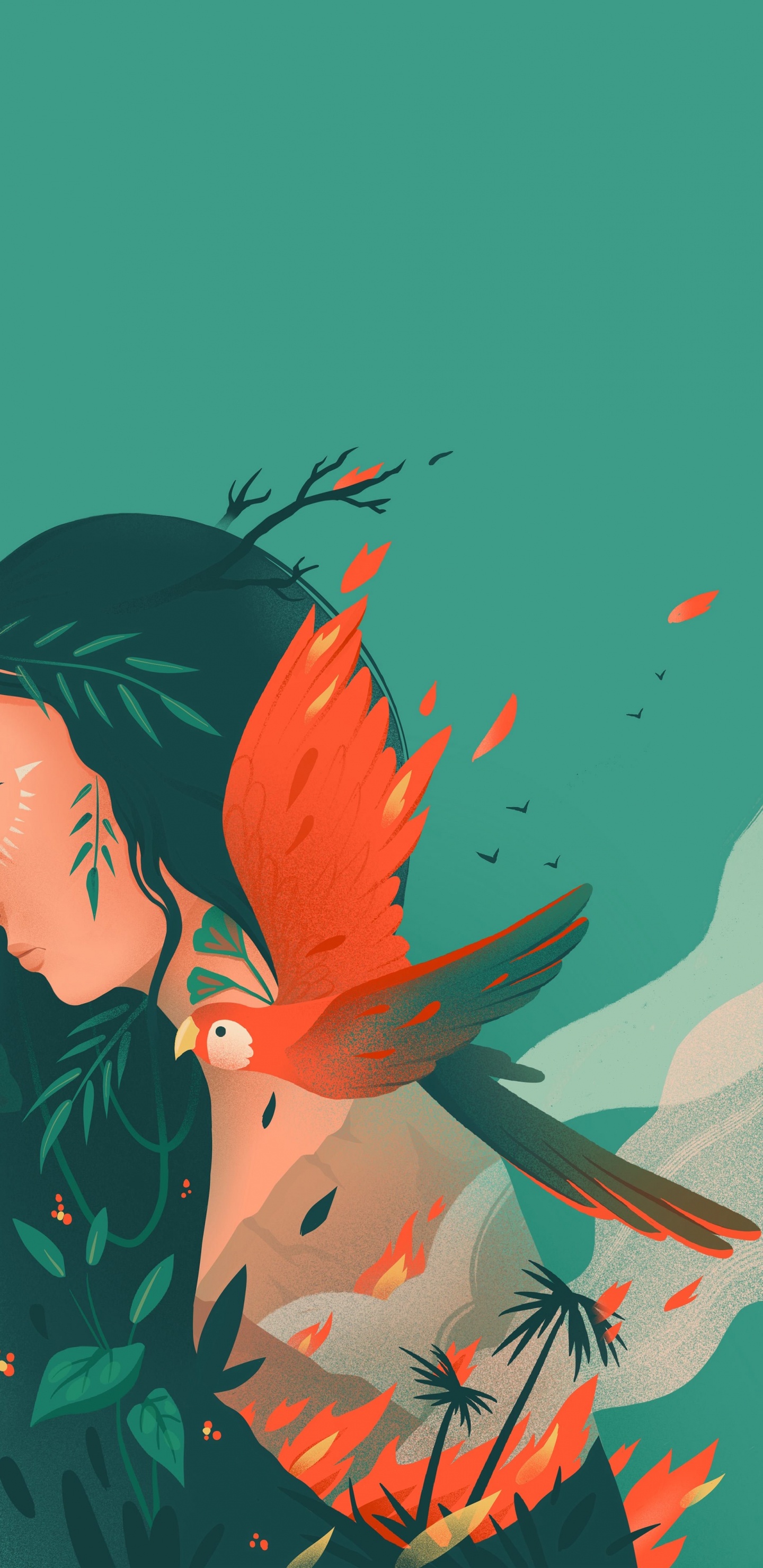 Caricatura, Cartel, Arte, Artes Visuales, Wang Erlang. Wallpaper in 1440x2960 Resolution