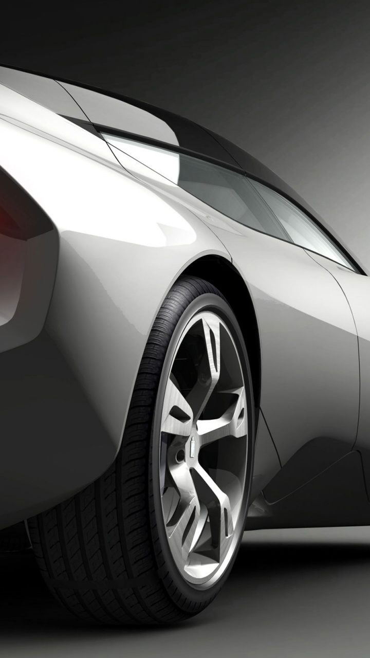 Silver Mercedes Benz Coupe in a White Room. Wallpaper in 720x1280 Resolution