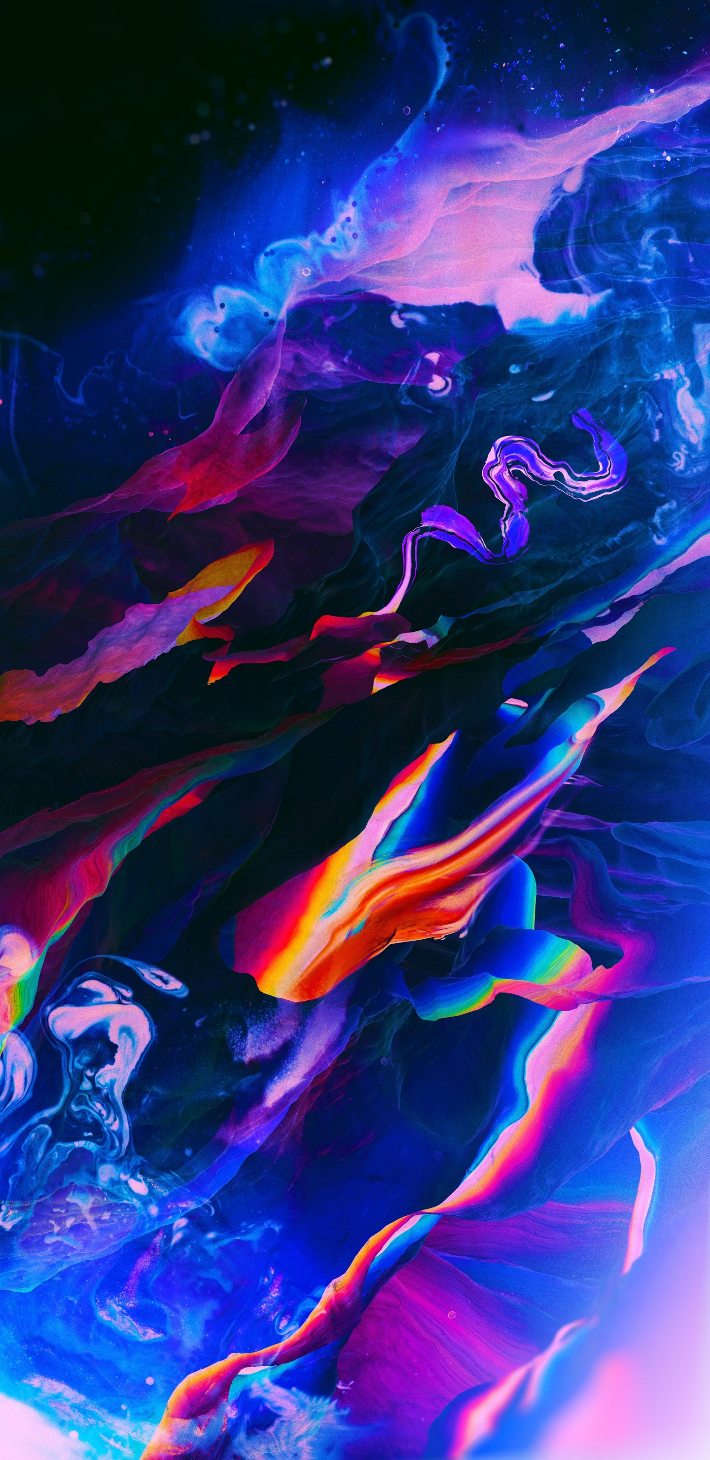 安卓, Android 10, Android Oreo, 色彩, 电蓝色的 壁纸 1440x2960 允许