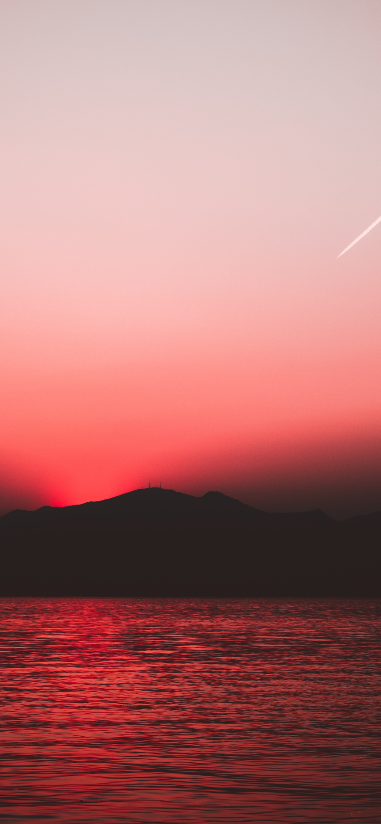 Horizon, Afterglow, Red, Mer, Lever. Wallpaper in 1242x2688 Resolution