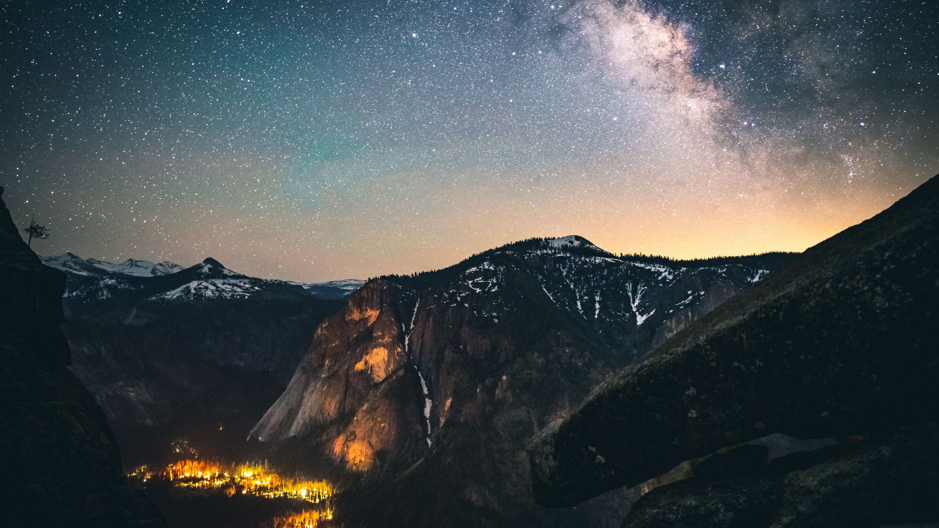 Star, Mountain, Nature, Mountainous Landforms, Night. Wallpaper in 1920x1080 Resolution