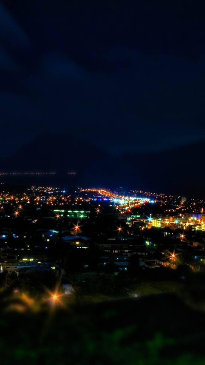 City Lights During Night Time. Wallpaper in 720x1280 Resolution