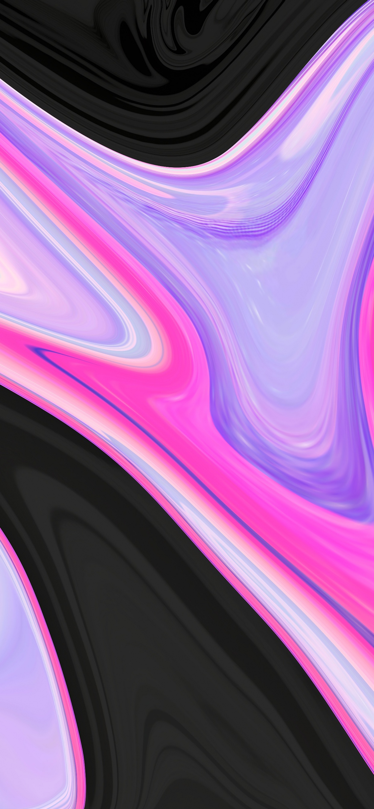 Purple and Black Abstract Painting. Wallpaper in 1242x2688 Resolution