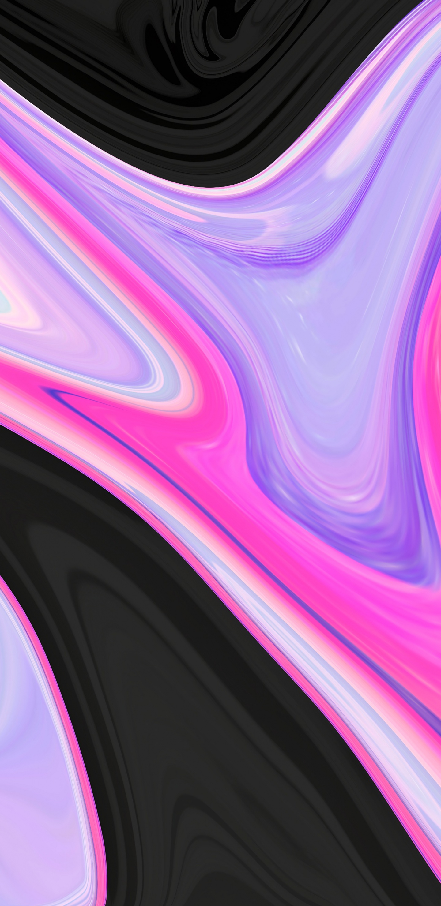 Purple and Black Abstract Painting. Wallpaper in 1440x2960 Resolution