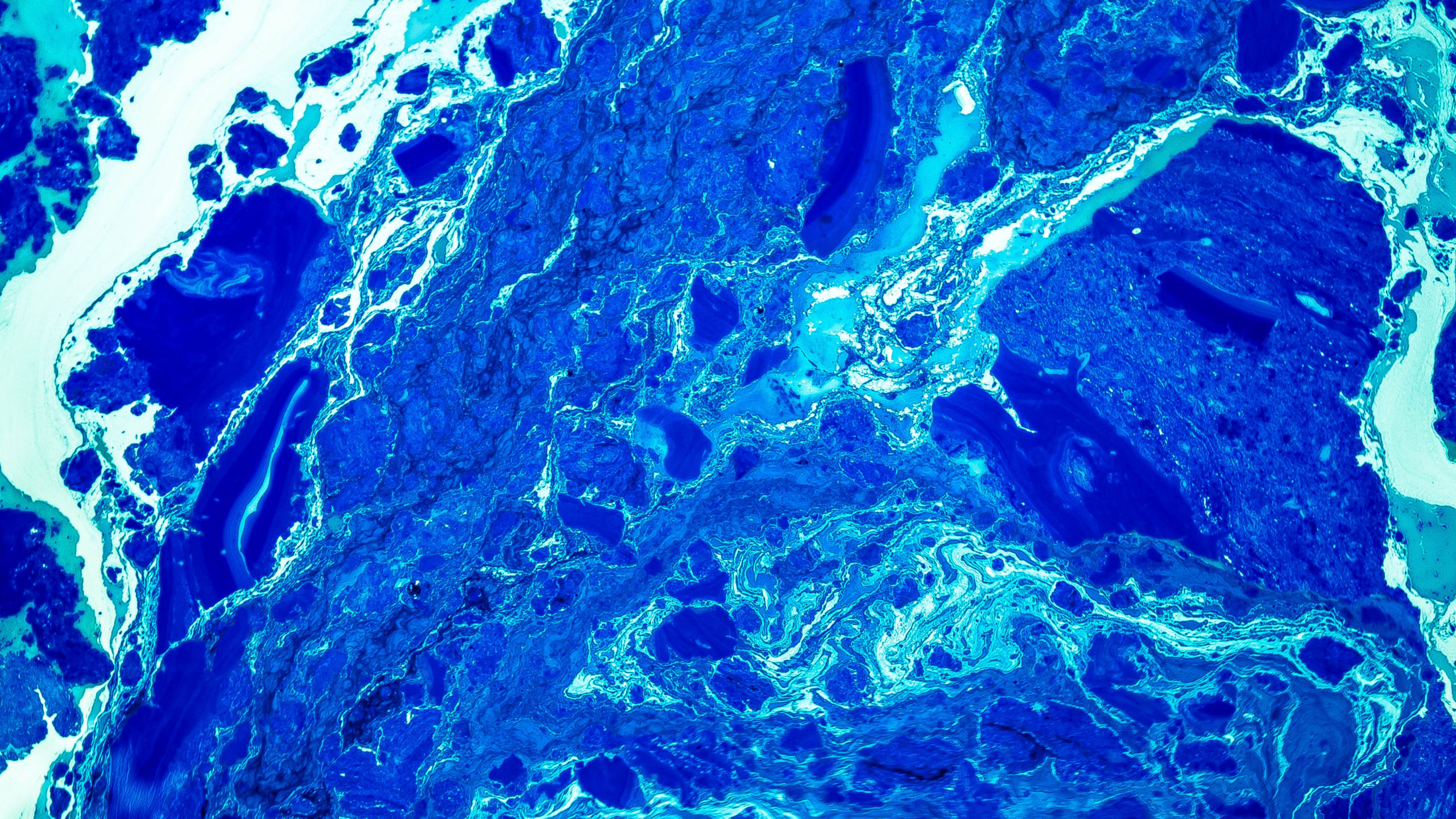 Pintura Abstracta Azul y Marrón. Wallpaper in 2560x1440 Resolution