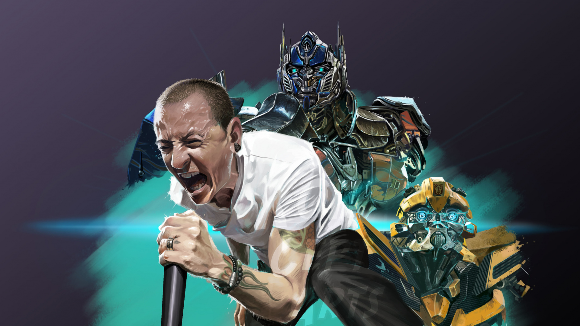 Chester Bennington, Linkin Park, Performance, Chester Bennington Art, Arts de la Scène. Wallpaper in 1920x1080 Resolution