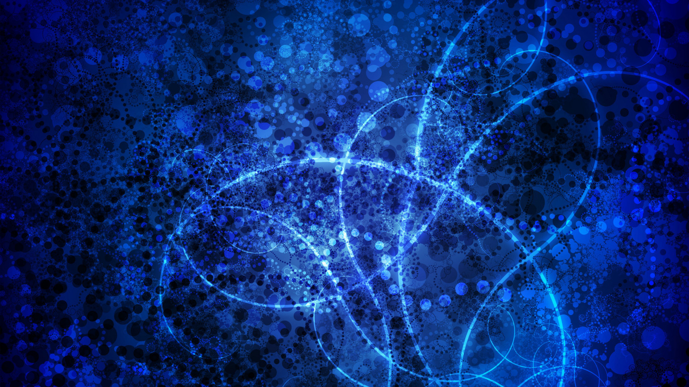 Peinture Abstraite Bleue et Blanche. Wallpaper in 1366x768 Resolution