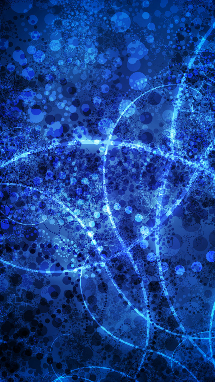 Blue and White Abstract Painting. Wallpaper in 750x1334 Resolution