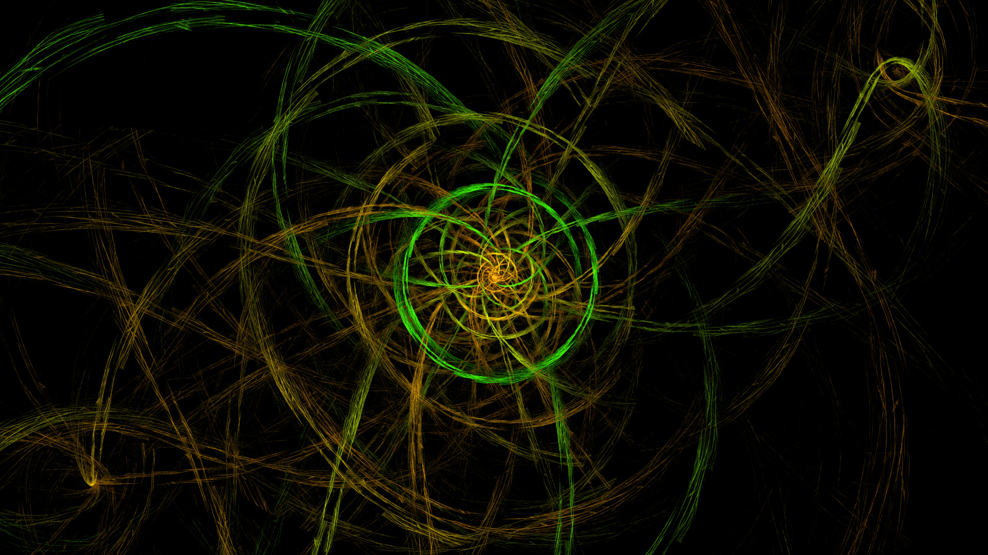 Gelbes Und Grünes Licht Digitales Hintergrundbild. Wallpaper in 1920x1080 Resolution