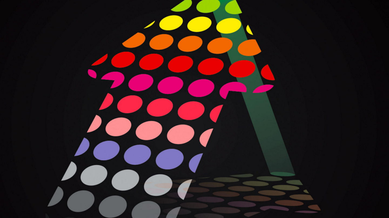 Ilustración de Corazón Azul y Amarillo. Wallpaper in 1280x720 Resolution