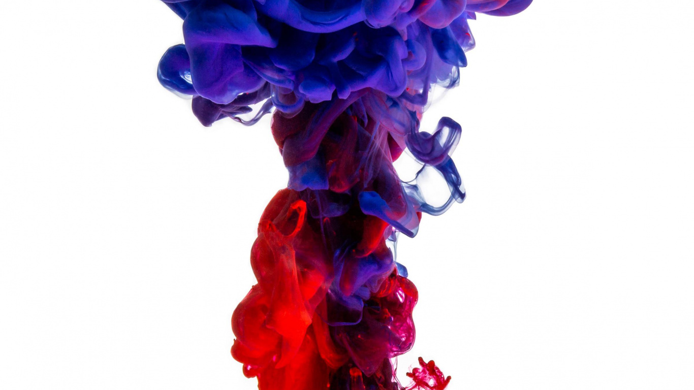 Couleur, Peinture Acrylique, Blue, la Pureté de la Couleur, Red. Wallpaper in 1366x768 Resolution