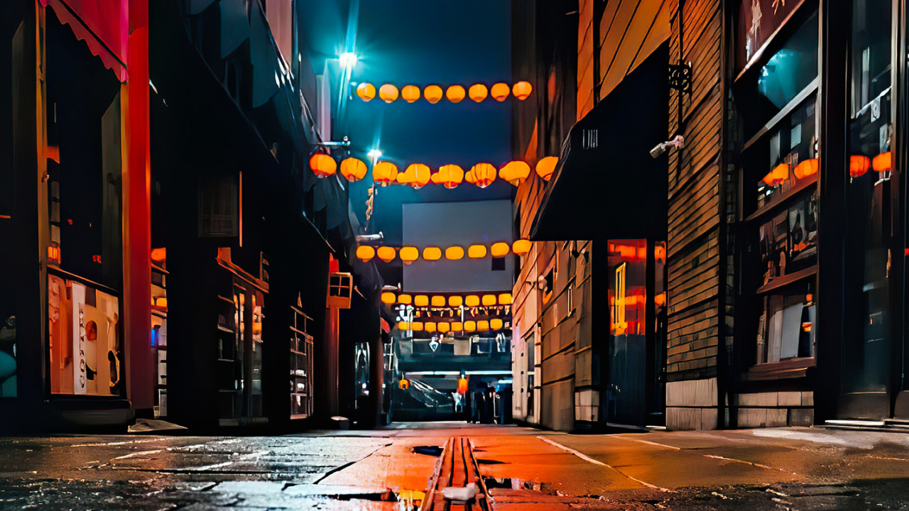 Night, Street Light, Light, Cityscape, Street. Wallpaper in 1280x720 Resolution