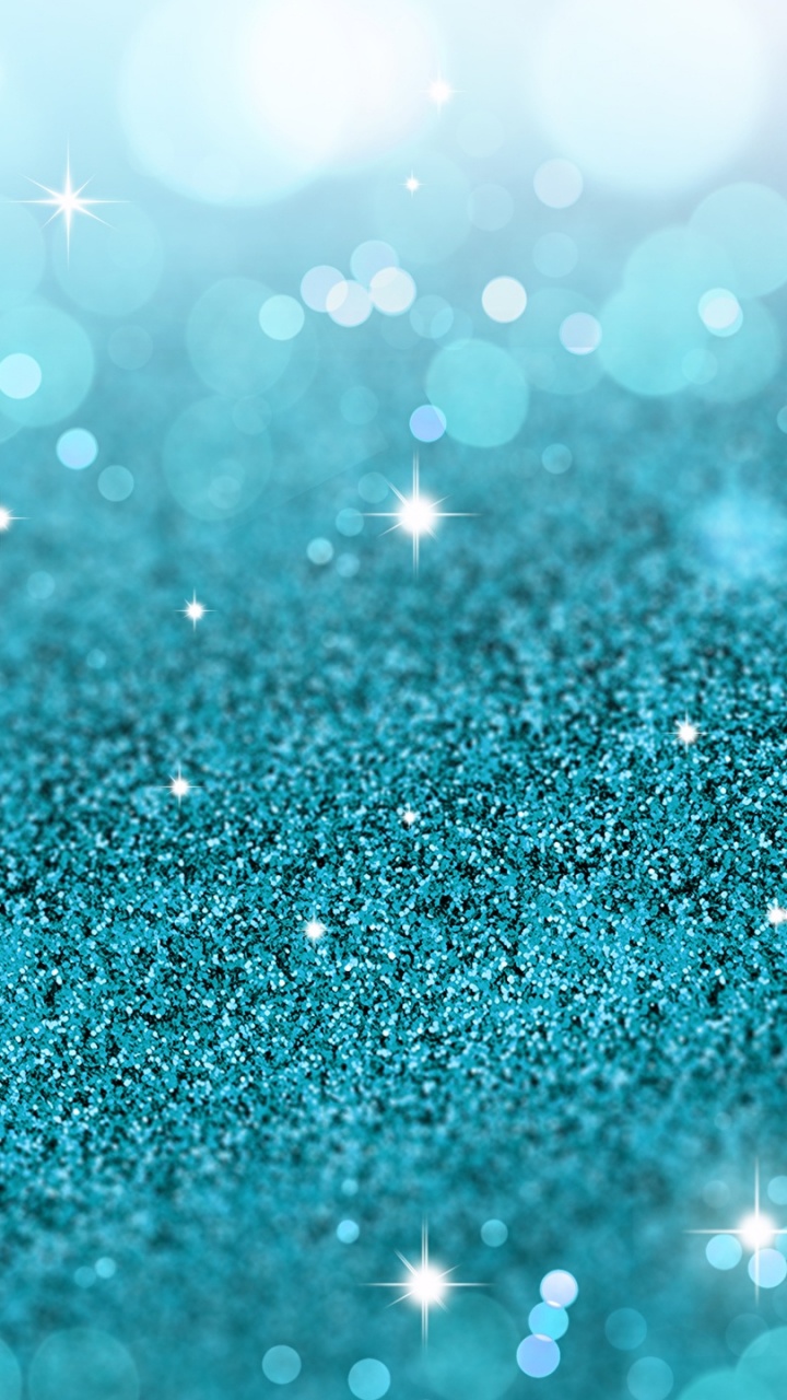 Gouttelettes D'eau Sur la Surface Bleue. Wallpaper in 720x1280 Resolution