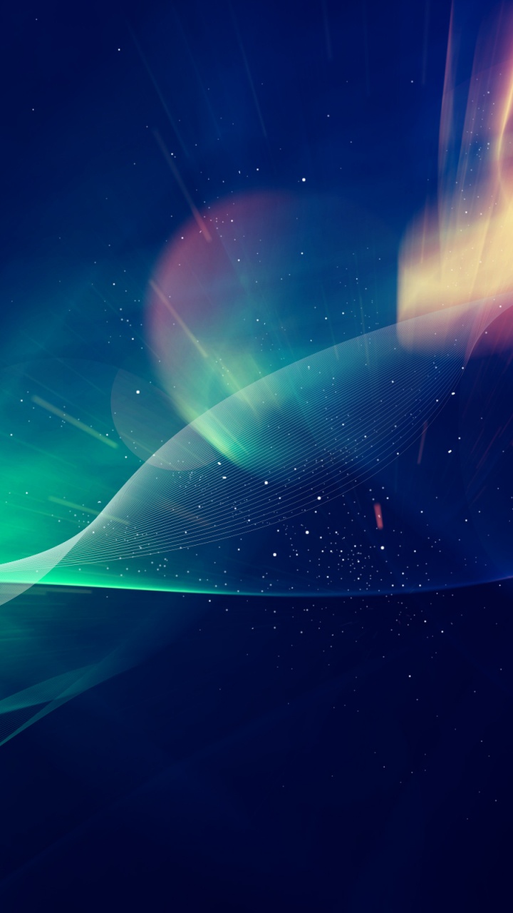 Lumière Bleue et Verte Dans Une Pièce Sombre. Wallpaper in 720x1280 Resolution