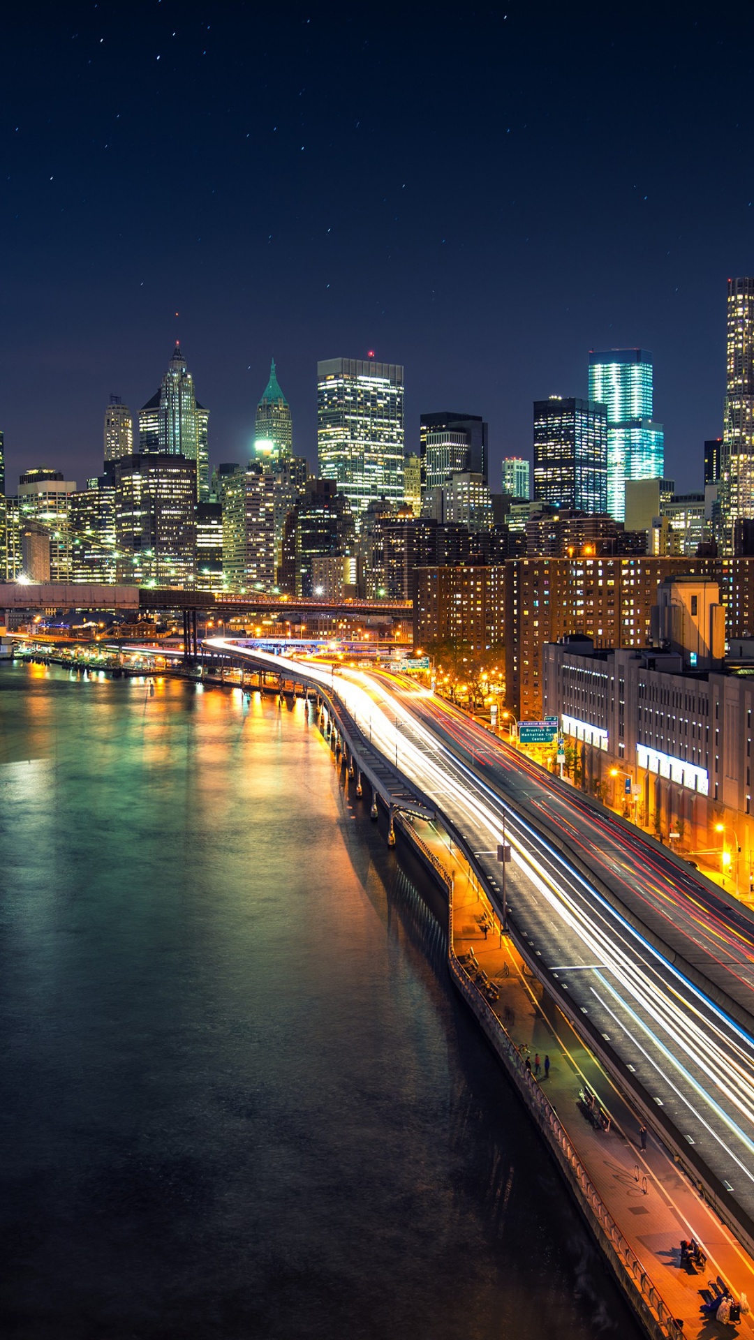 Time Lapse Photography of City Lights During Night Time. Wallpaper in 1080x1920 Resolution